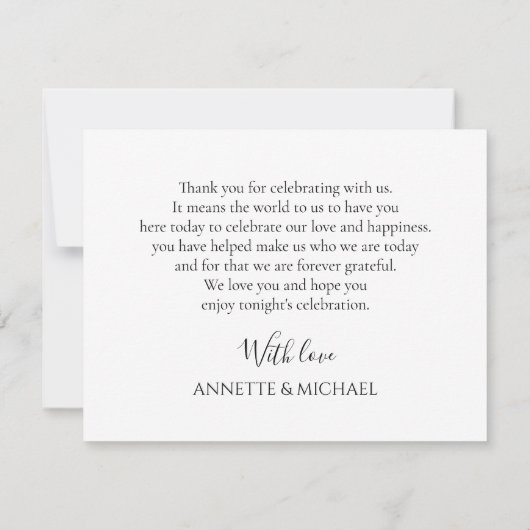 Kleurrijke Floral Flat Dank u kaart (Achterkant)