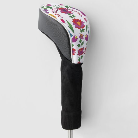Kleurrijke Floral Golfheadcover (Schuin)
