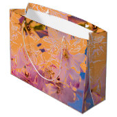 Kleurrijke Floral Groot Cadeauzakje (Achterkant Gekanteld)