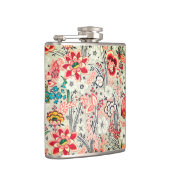 Kleurrijke Floral Heupfles (Rechts)