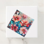 Kleurrijke Floral Ink Art Gift Labels (In situ)