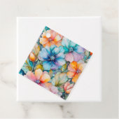 Kleurrijke Floral Ink Art Gift Labels (In situ)