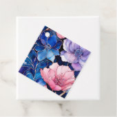 Kleurrijke Floral Ink Art Gift Labels (In situ)