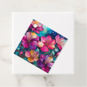 Kleurrijke Floral Ink Art Gift Labels (In situ)