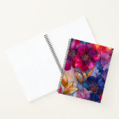 Kleurrijke Floral Ink Art Spiral Notitieboek (Binnen)