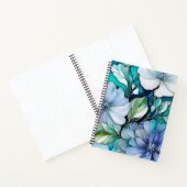 Kleurrijke Floral Ink Art Spiral Notitieboek (Binnen)
