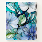 Kleurrijke Floral Ink Art Spiral Notitieboek (Achterkant)