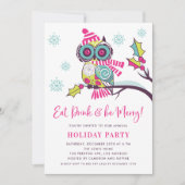 Kleurrijke Floral-kerstboomfeestdag Kaart (Voorkant)