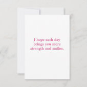 Kleurrijke Floral komt snel goed Kaart (Achterkant)