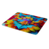 Kleurrijke Floral Mandala Design56756 Snijplank (Hoek)