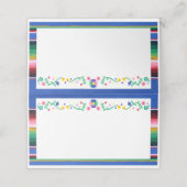 Kleurrijke Floral Mexican Serape Baby shower Plaatskaartje (Buitenkant ongevouwen)