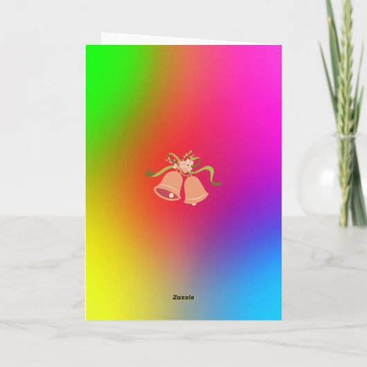 Kleurrijke Floral Modern Bohemian Happy Jubileum Bedankkaart (Achterkant)