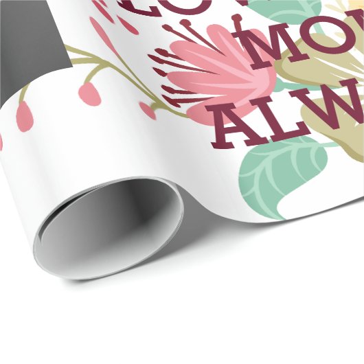 Kleurrijke Floral-Moederdag Cadeaupapier (Rol Hoek)