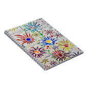 Kleurrijke Floral Mosaic Notitieboek (Rechterzijde)
