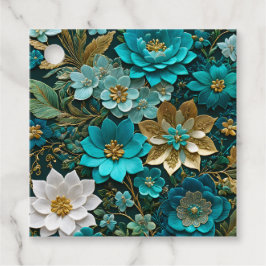 Kleurrijke Floral Needlepoint Art Gift Labels