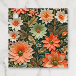 Kleurrijke Floral Needlepoint Art Gift Labels