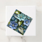 Kleurrijke Floral Needlepoint Art Gift Labels (In situ)