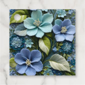 Kleurrijke Floral Needlepoint Art Gift Labels (Voorkant)