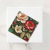 Kleurrijke Floral Needlepoint Art Gift Labels (In situ)