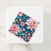 Kleurrijke Floral Needlepoint Art Gift Labels (In situ)