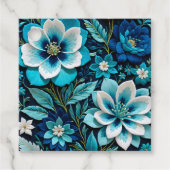 Kleurrijke Floral Needlepoint Art Gift Labels (Voorkant)