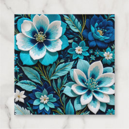 Kleurrijke Floral Needlepoint Art Gift Labels