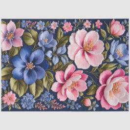 Kleurrijke Floral Needlepoint Art Tissue Paper Tissuepapier