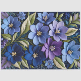 Kleurrijke Floral Needlepoint Art Tissue Paper Tissuepapier