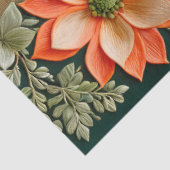 Kleurrijke Floral Needlepoint Art Tissue Paper Tissuepapier (Detail)