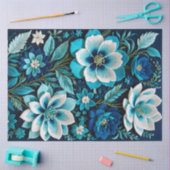 Kleurrijke Floral Needlepoint Art Tissue Paper Tissuepapier (Craft)