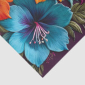 Kleurrijke Floral Needlepoint Art Tissue Paper Tissuepapier (Detail)