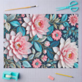 Kleurrijke Floral Needlepoint Art Tissue Paper Tissuepapier (Craft)