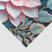 Kleurrijke Floral Needlepoint Art Tissue Paper Tissuepapier (Detail)