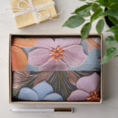 Kleurrijke Floral Needlepoint Art Tissue Paper Tissuepapier (Geschenk)