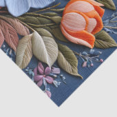 Kleurrijke Floral Needlepoint Art Tissue Paper Tissuepapier (Detail)