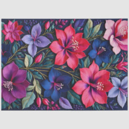 Kleurrijke Floral Needlepoint Art Tissue Paper Tissuepapier