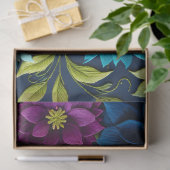 Kleurrijke Floral Needlepoint Art Tissue Paper Tissuepapier (Geschenk)