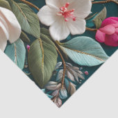 Kleurrijke Floral Needlepoint Art Tissue Paper Tissuepapier (Detail)