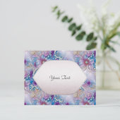 Kleurrijke Floral Pearly Pareltjes Briefkaart (Staand voorkant)