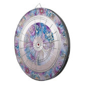 Kleurrijke Floral Pearly Pareltjes Dartboard Dartbord (Voorkant Rechts)