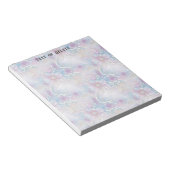 Kleurrijke Floral Pearly Pareltjes Notitieblok (Schuin)