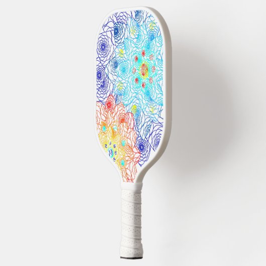 Kleurrijke Floral Pickleball Paddle (Links)