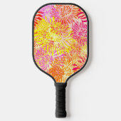 Kleurrijke Floral Pickleball Paddle (Voorkant)