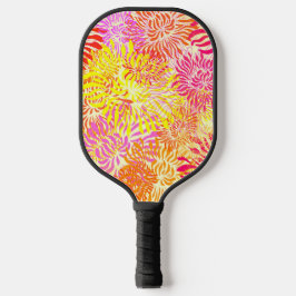 Kleurrijke Floral Pickleball Paddle
