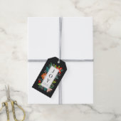 Kleurrijke Floral & Pine Lijst vakantie Cadeaulabel (Met Touw)