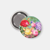 Kleurrijke  Floral Print Magneet (Voorkant / Achterkant)