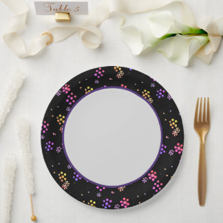 Kleurrijke Floral Print Paper Bord