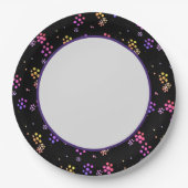 Kleurrijke Floral Print Paper Bord (Voorkant)