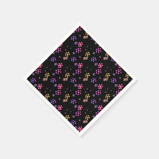 Kleurrijke Floral Print Servet (Hoek)