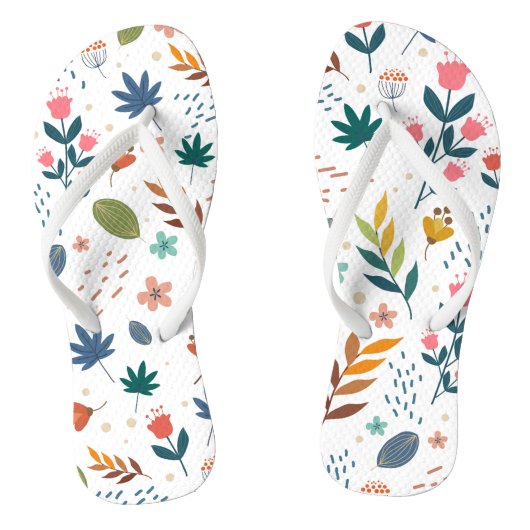 Kleurrijke Floral Print Teenslippers (Voetbed)